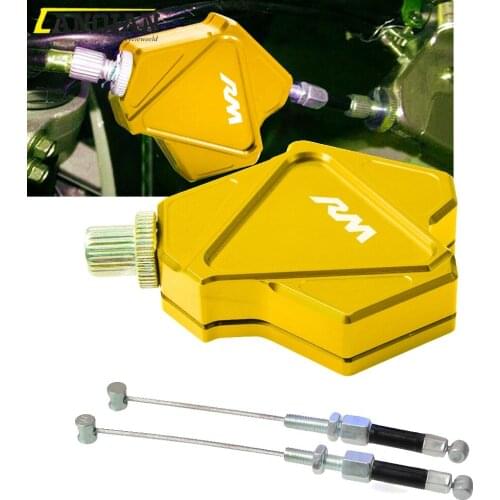 For SUZUKI RM85 RM125 RM250 RM125 RMZ250 RMZ450 RMX450Z RMX250S Motorcycle CNC Stunt Clutch Lever Easy Pull Cable System
