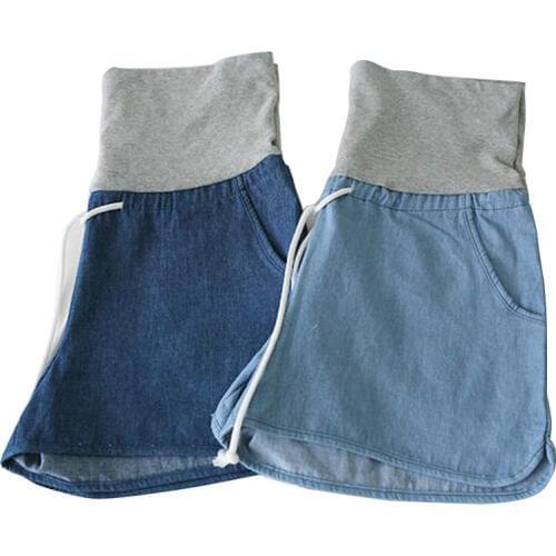 Maternity Denim Loose Shorts Jeans Plus Size Clothes Pregnant Women Capris Pants For Pregnancy Clothing Maternity Pants