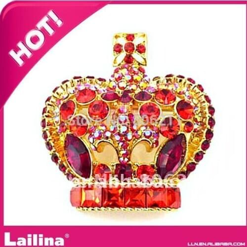 Lantern/pumpkin desigh brooch with full of rhinestone crystal