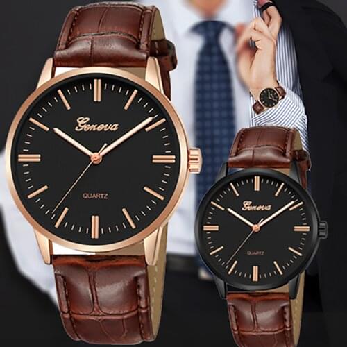 Gogoey Men's Watch With Leather Strap