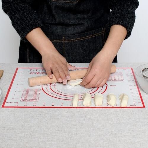 65*80cm Baking Liner Silicone Oven Mat Cake Dough Fondant Rolling Kneading Baking Mat With Scale Cooking Plate Kitchen Tool