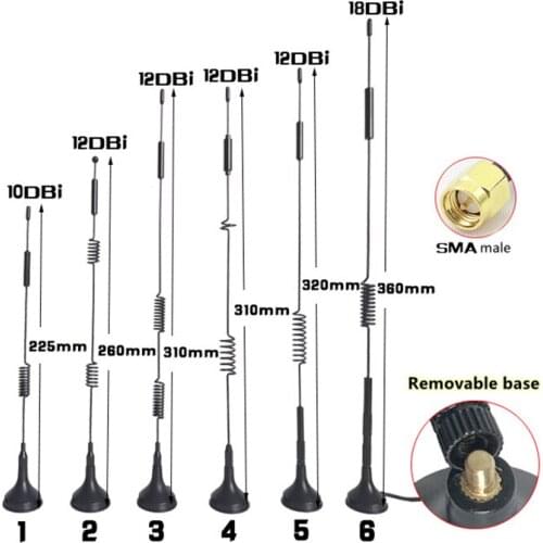 LTE 4G full-band omnidirectional Magnetic suction antenna 18DBi 700-2700mhz for 4G router 3G/4G wireless module vending machine
