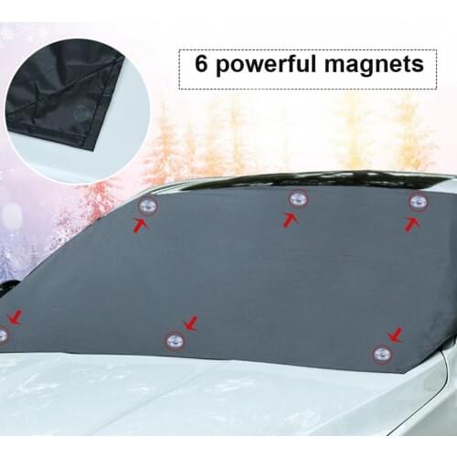 Automobile Magnetic Sunshade Cover Car Windshield Snow Sun Shade Waterproof Protector Cover Car Front Windscreen Cover