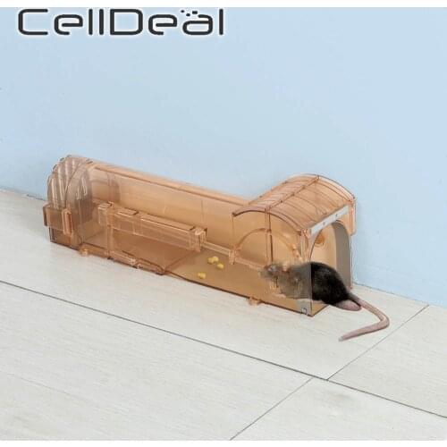 Reusable Home Use Mousetrap Self-locking Rat Cage Humane Live Mouse Trap Household Rat Trap For Indoor Outdoor Pest Control