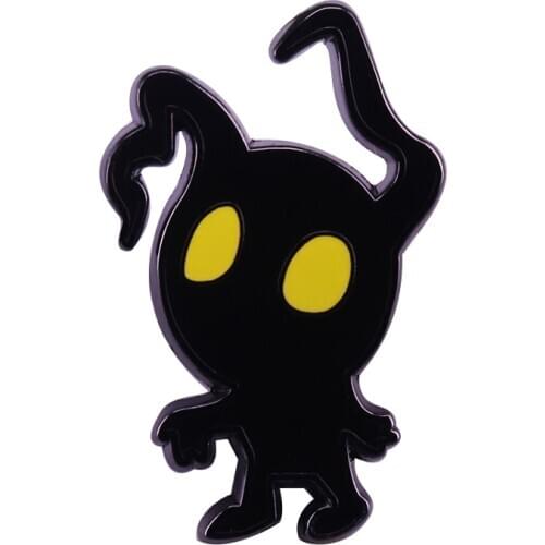 Shadow Heartless Kingdom of Hearts lapel pin adorable ghost badge funny KH series gamer gift