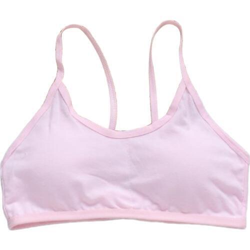 Teen Girls Underwear Soft Padded Cotton Bra Young Girls for Yoga Sports Bra