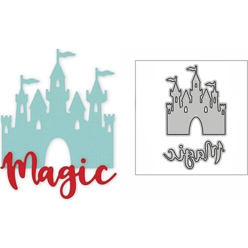 New Magic Castle Building Word 2020 Metal Cutting Dies for DIY Scrapbooking and Card Making Decorative Embossing Mold No Stamps