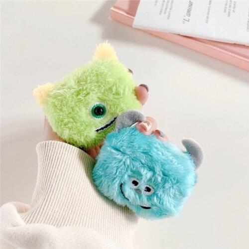 Plush Big-Eyed Airpods Pro Protective Cover Cartoon Apple 2nd Generation Wireless Headset Case Plush Toy Accessories