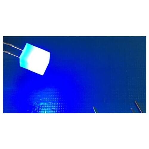 Through Hole Rectangular 557 5x5x7mm Blue Diffused LED diode