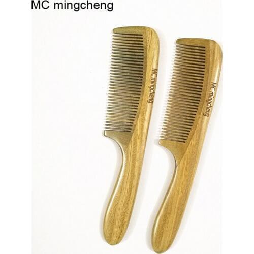 MC Brand Smoothing Sandalwood Hair Comb Wooden Beard Comb Tangle Haarborstel Voor Haar Salon Make Up Men Hair Comb Hairbrush