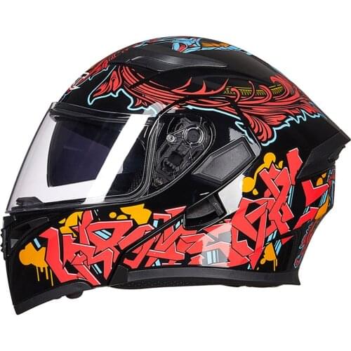 GXT Filp Up Motocross Helmet Men Women Motorcycle Helmet Casco Moto Motorbike Capacete Double Visor Full Face Racing Helmet