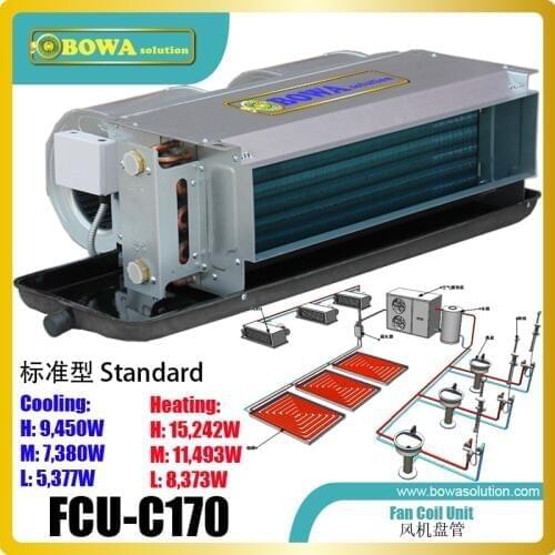 Concealed horizontal fan coil unit (FCU) is simplicity and flexibility so that it is more economical and easy to install