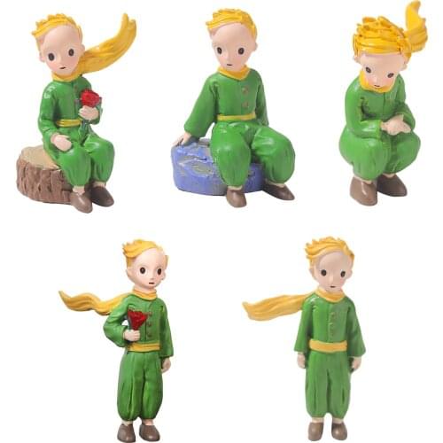 Prince Ornament Resin Figures Personality Statue Fairy Boy Art Cartoon Decorative Accessory