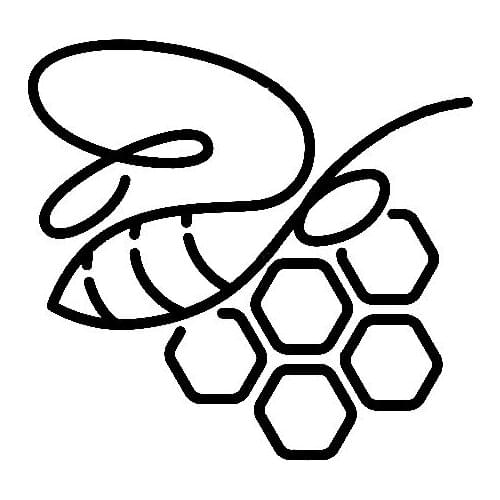 14M*13.2CM Original Beautiful Delicate Honey Bee With Hive Vinyl Decal Car Sticker Laptop Suitcase Helmet Skateboard Sticker