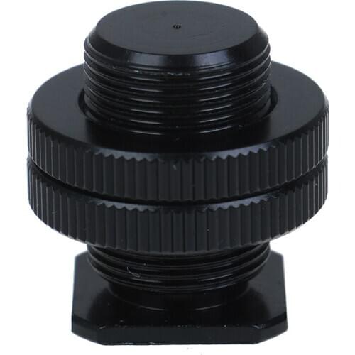 5/8 inch 1/4 inch Screw for Camera tripod head Microphone Mic Mount Bracket Metal shockproof clip Hot shoe Adapter 3cm