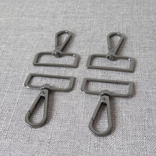 1 pcs 38mm metal belt buckle hardware for bag accessories pet dog leash straps swivel eye trigger clip clasp snap hook factory