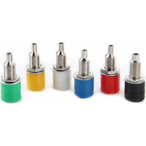 10PCS 5Color Multimeter instrument 4mm Banana female jack Binding Post Connector
