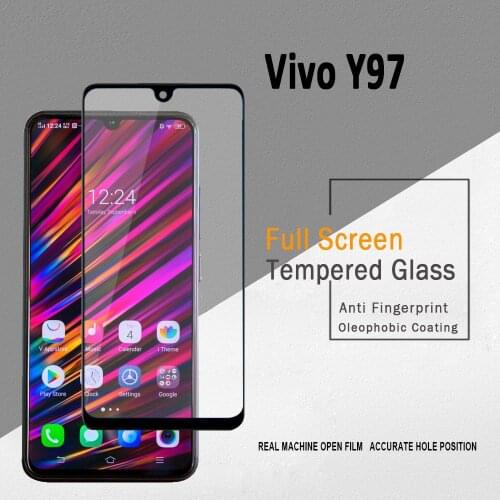 10pcs/lot 3D Full Glue Tempered Glass For Vivo Y97 Full Cover 9H Protective film Screen Protector For Vivo Y97