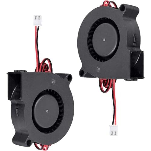 2 pcs/lot 5015Double Ball Bearing DC axial Fan 50x50x15MM, Used for Computer, 3D Printer Other Small Heat Dissipation Equipment