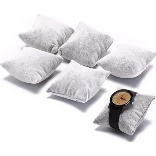 5pcs Bracelet Bangle Watch Pillow Holder For Jewelry Watches Case Box Velvet & Cotton Jewelry Packaging & Display