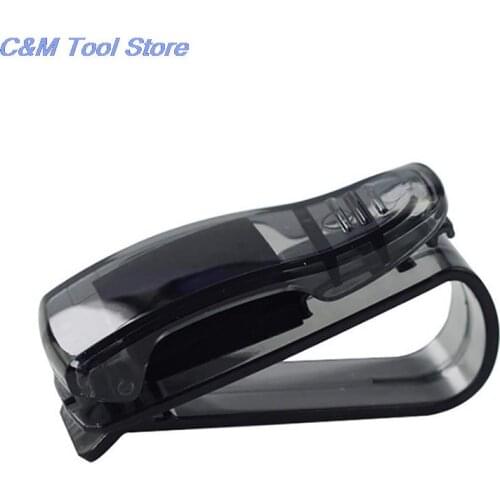 Car Accessories Sun Visor Sunglass Eyeglasses Glasses Card Pen Abs Holder