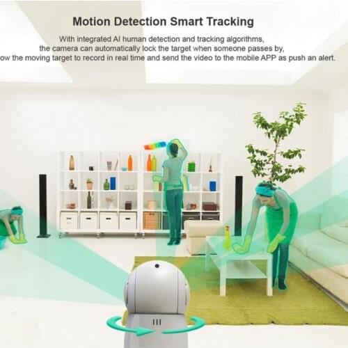 1080p 360 Angle WiFi Wireless Night Vision Webcam Video IP Camera Baby Security Wide-angle Monitor AI Human Detect APP Control