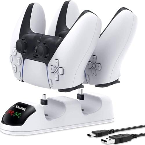 For Playstation 5 PS5 Game Controller Gamepad Dual Port Charging Dock Stand Station Charger Base Cradle Holder PS 5 Power Supply