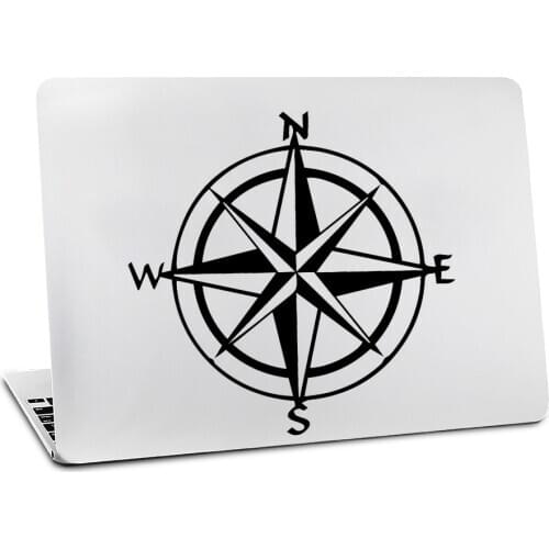 Hot Sale Compass laptop Sticker Vinyl decals for MacBook sticker laptop skin decoration