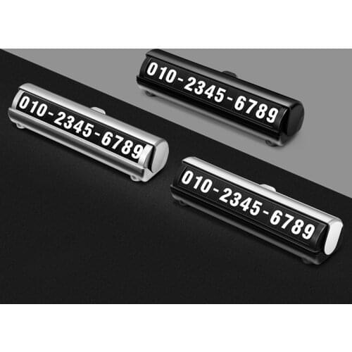 Car Parking Card Luminous Phone Number Plate Stickers Night Light Temporary Universal Park Stop Car-styling goods Accessories