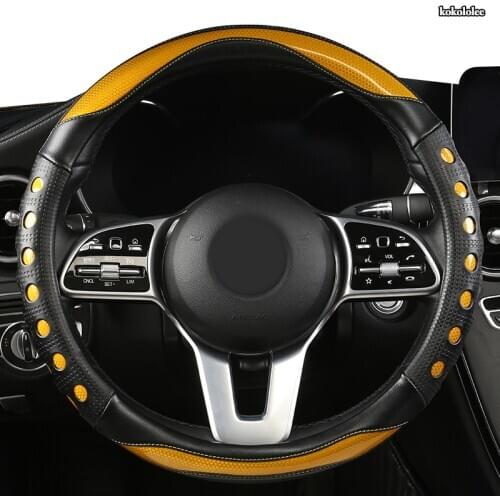 Kokololee Microfiber Leather Car Steering Wheel Cover For Renaults Duster Megane 2 3 koleos Logan sandero Scenic 2
