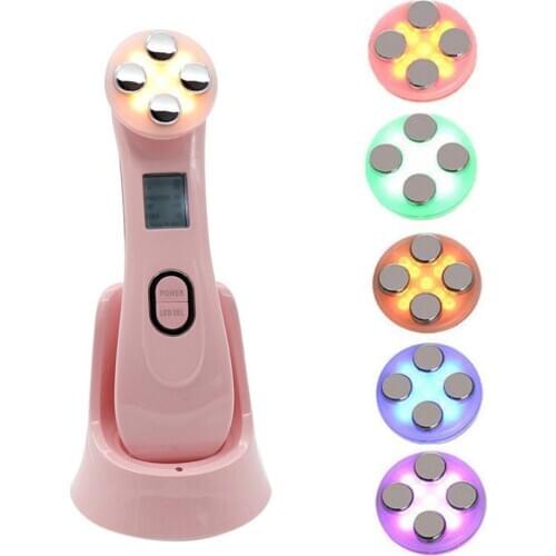 Face Rf Beauty Led Photon Beauty Frequency 5in1 RF&EMS Radio Mesotherapy Electroporation Face Skin Rejuvenation Remover Wrinkle