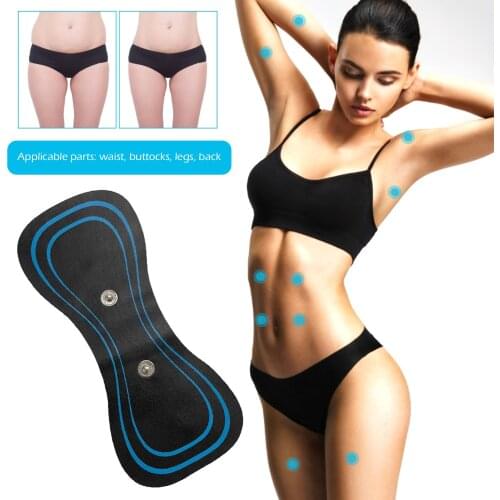 Electric Massager Pad - Mini Cervical Massage Stimulator Electric Breast Massage Pad Adjustable Massage Pad for Neck Shoulder Ba