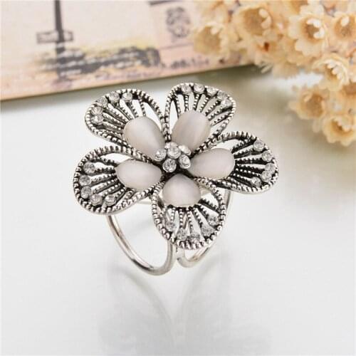 Miuoxion Fashion Vintage Jewelry Inlaid Opal Zircon Flower Scarf Buckle Brooch For Women Luxury Namour Charm Gift All Seasons