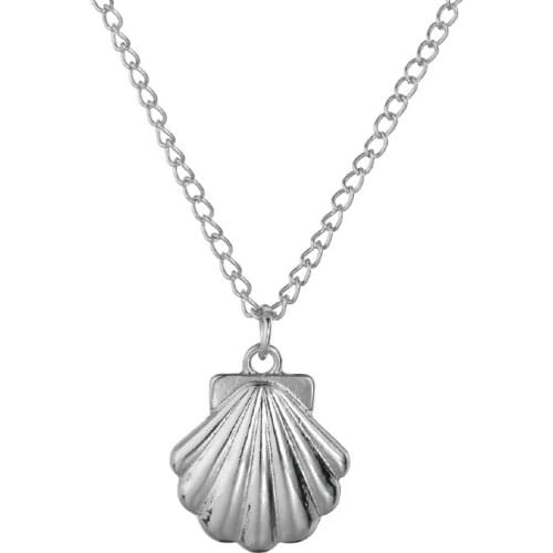 New Fashion Necklace Jewelry Simple Statement Small Shell Pendant Necklace Wholesale Necklace Women