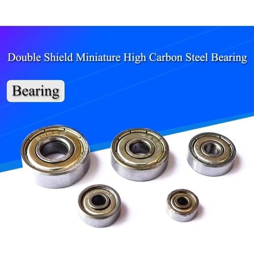 10PCS Double Shield Miniature High Carbon Steel Bearing 608zz 623zz 624zz 635zz 626zz 688zz 3D Printer Parts Flange Wheel