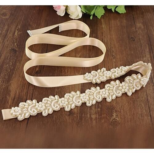 OLOMLB Bridal Belt Wedding Belt Sparkly Rhinestone Wedding Belt Thin Belt long Narrow Wedding Dress Accessories In Stock Bridal