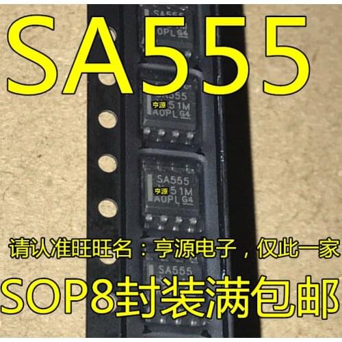 SA555 SA555D SA555DR precision timer chip brand new original patch SOP - 8