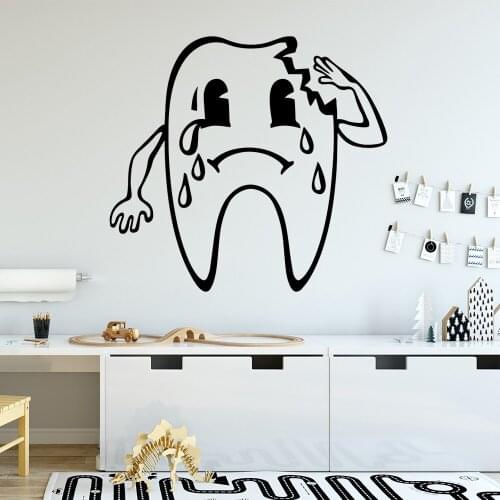 DIY Art Teeth Self Adhesive Vinyl Wallpaper Decor Living Room Bedroom Removable Home Party Decor Wallpaper