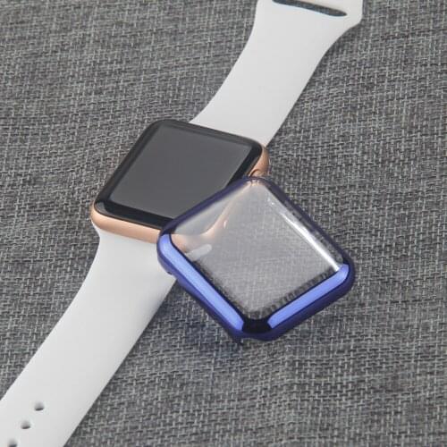 Screen Protector Cover for apple watch 6 Case Color Plastic Hard PC 40mm/44mm/38mm/42mm for apple watch 6 Series 4/3 Series 2
