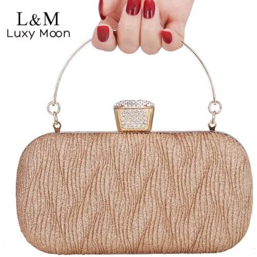 Women Glitter Evening Bag Wedding Clutch Purse Luxury Designer Handbag Crystal Sequin Mini Party Chain Shoulder Bag Bolsa X639H