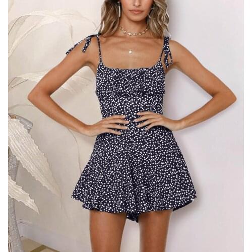 Boho Dress Women Sexy Off Shoulder Spaghetti Strap Dresses A-line Floral Print Backless Summer Mini Dress Vestidos De Verano #35