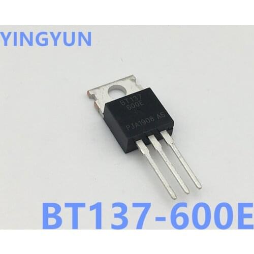 10PCS/LOT BT137-600E BT137 BT137-600 8A/600V TO-220 bidirectional thyristor New