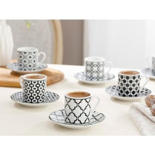 English Home Rio Porcelain Coffee Cup Pad 80 ml Black