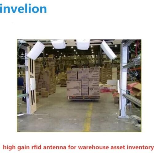 Free express shipment 12dbi circular uhf rfid antenna 865-868mhz 902-928mhz long range for warehouse asset inventory management