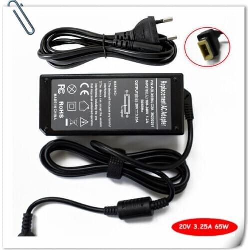 Ac Adapter Power Supply Charger 20V 3.25A for Lenovo K4350A K4450A G400AM G500AM 65W Notebook