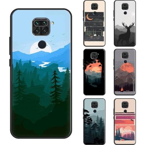 Beautiful Nature Forest Tree Case For Xiaomi Redmi Note 10 9 Pro 9S 8T Note 8 Pro Cover For Redmi 9 9T 9A 9C K40 7A 8A