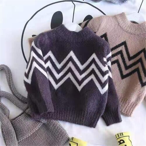 Autumn Winter Kids Sweater High Quality Sweater Casual Print Warm Soft Kids Clothing For Boys 2 3 4 5 6 Y Toddler Girls Sweaters