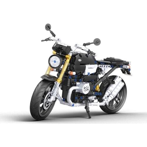 Classic Heritage Motorcycle Creator City MOTO Building Blocks Bricks Model MOC Toys For Kids Gifts Educational Retro