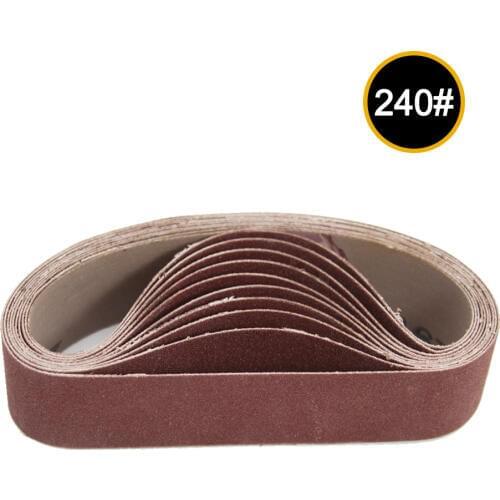 10pcs 30x330mm Abrasive Sanding Belts 800 Grit Sanding Grinding Polishing Tools for Sander Power Rotary Tools