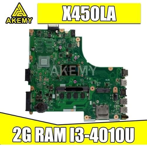 X450LA motherboard MAIN_BD I3-4010U/AS Onboard 2G RAM mainboard For ASUS A450L X450L X450LD X450LC Laptop motherboard Tested